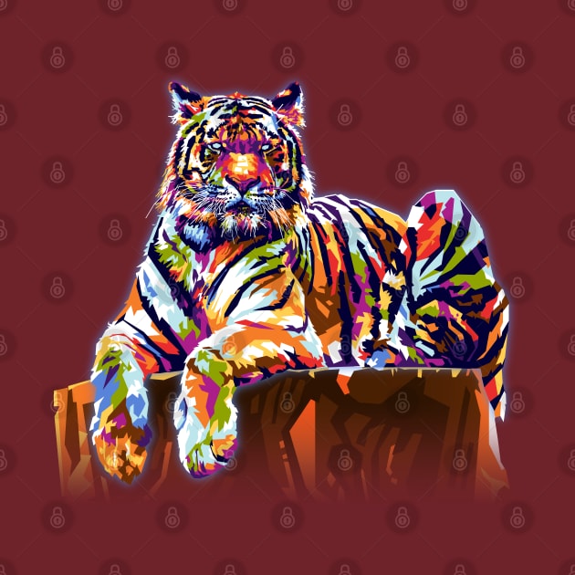 Colorful Tiger by RJWLTG