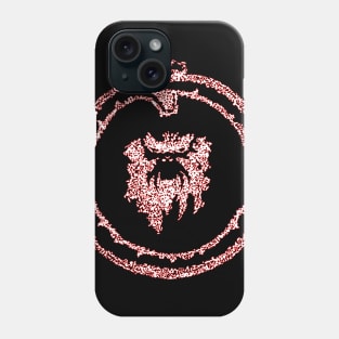 12 Monkeys Ouroboros White w/red outline Phone Case