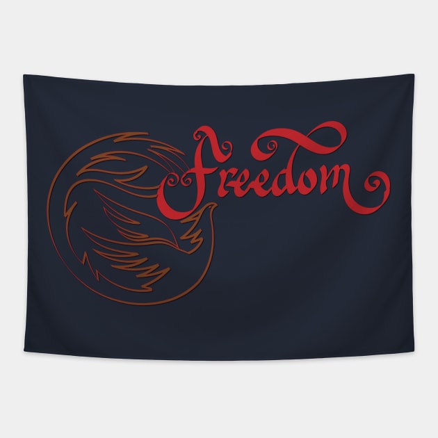 freedom1 Tapestry by calligraphysto