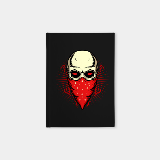 gangsta skull skull notebook teepublic