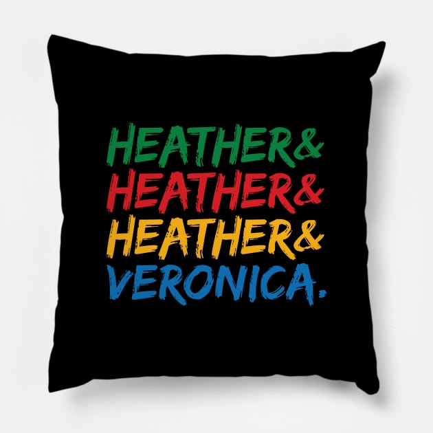 Heather and Veronica Ampersand Names Shirt Pillow by redesignBroadway