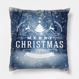 MERRY CHRISTMAS AND HAPPY NEW YEAR Pillow