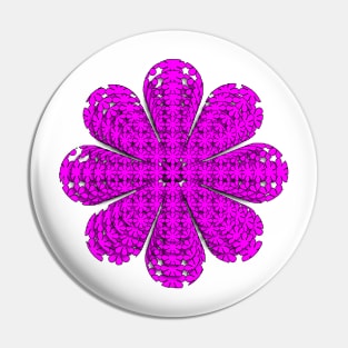 Flower Optical Illusion Pin