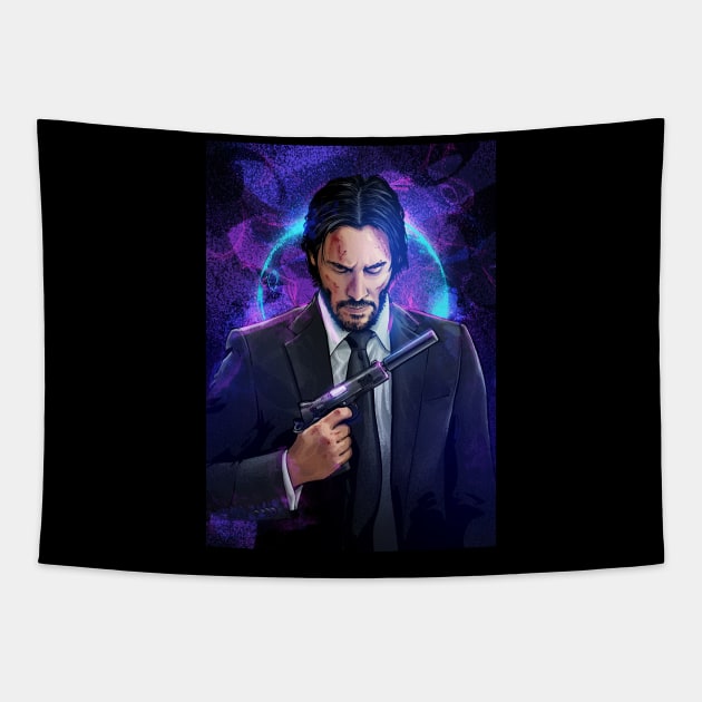 John Wick Tapestry by nabakumov