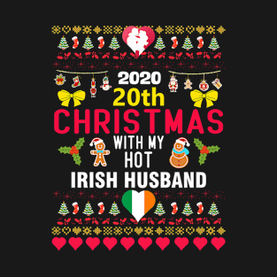 2020 20th Christmas With My Hot Irish Husband T-Shirt