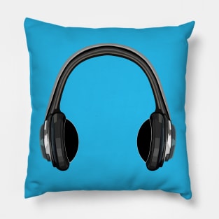 Old School Music Headphones Pillow