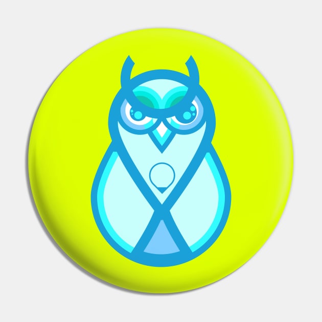 COOL OWL Pin by hyodesign