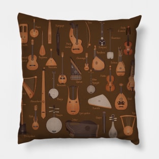 String Musical Instruments Pillow