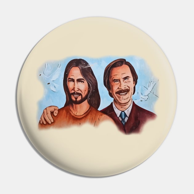 Ron Burgundy's RV Graffiti Pin by darklordpug