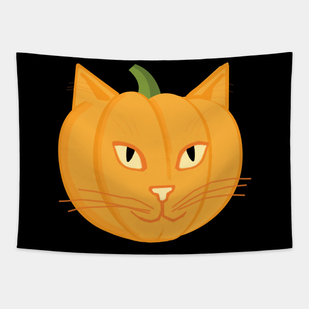 Cat O Lantern Cat Face Pumpkin Jackolantern Cute Cat Halloween