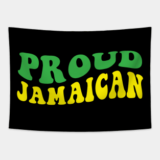 Proud Jamaican Happy Independence Day 1962 Jamaica Groovy Retro Tapestry