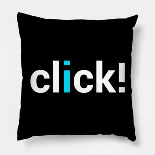 Click T-shirt Pillow
