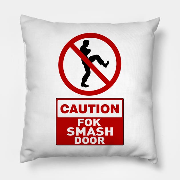 Guenther Fok Smash Door Pillow by Worldengine