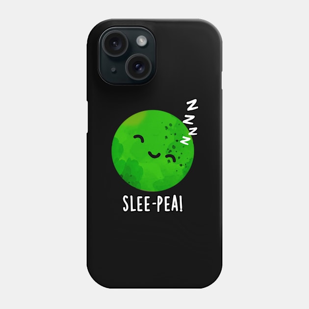 Slee-pea Cute Sleeping Pea Pun Phone Case by punnybone