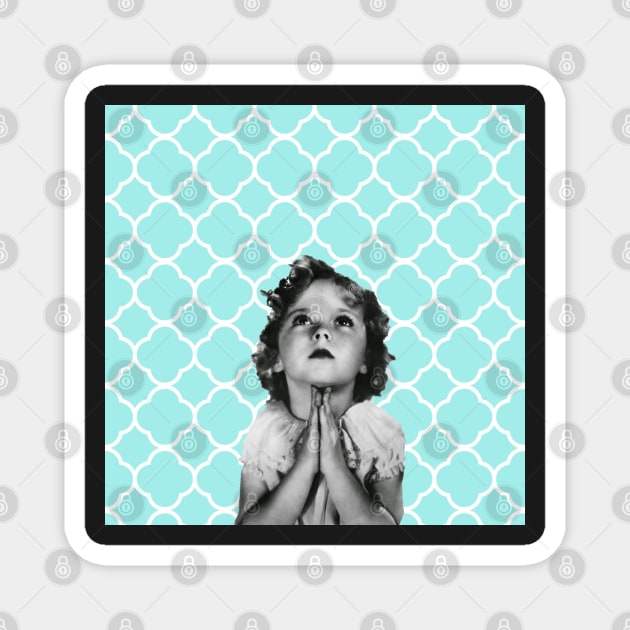 Shirley Temple Praying Magnet by RetroSalt