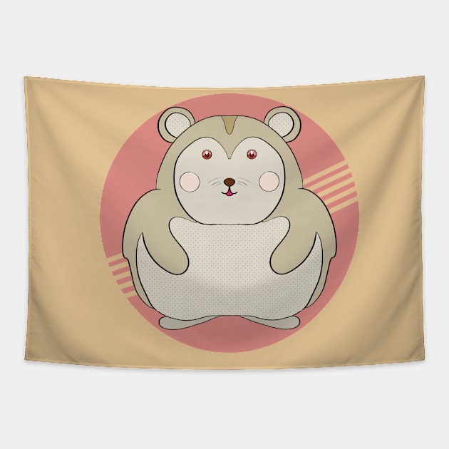 A cute hamster Tapestry by DiegoCarvalho