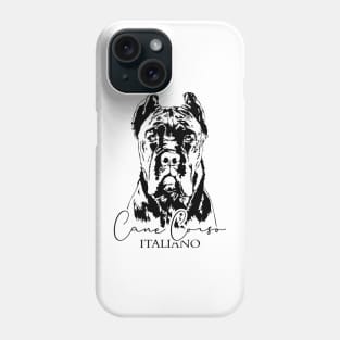 Cane Corso Italiano dog portrait dog mom Phone Case