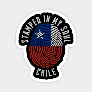 Stamped in My Soul Chile Flag Design Chilean Pride Magnet
