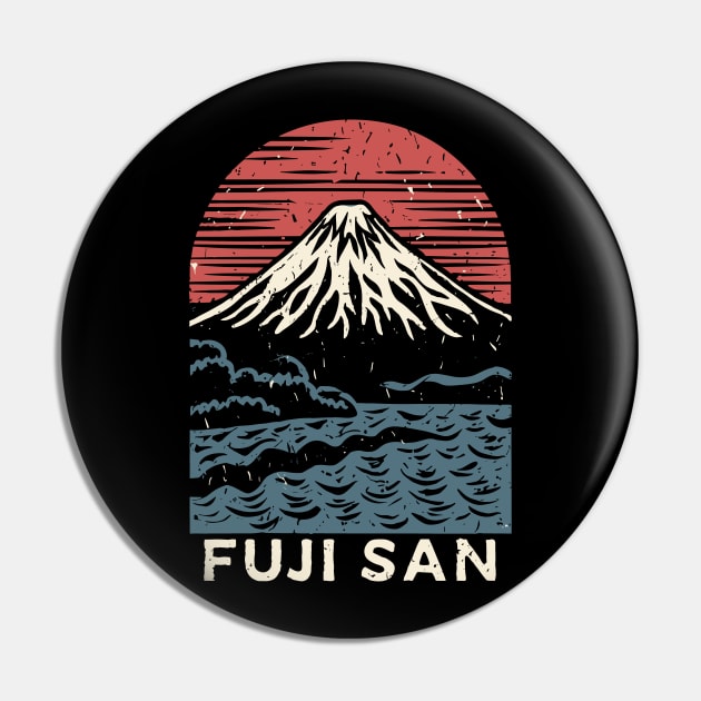 Mount Fuji Japan Travel Pin by ravensart