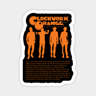 Clockwork Orange Silhouettes - Dark Magnet