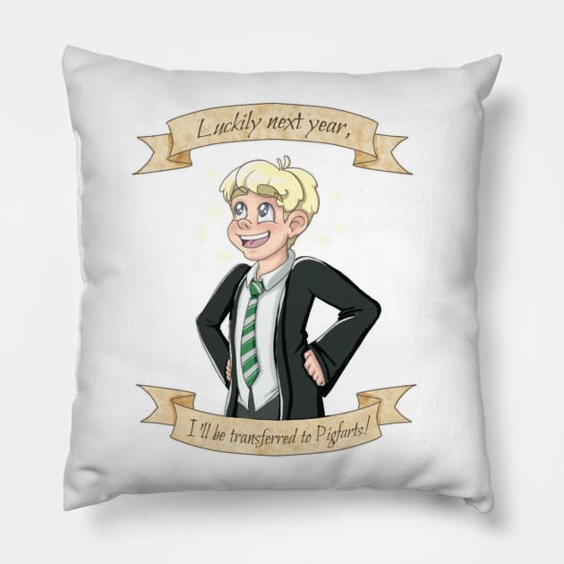 Pigfarts Pillow by Bribritenma