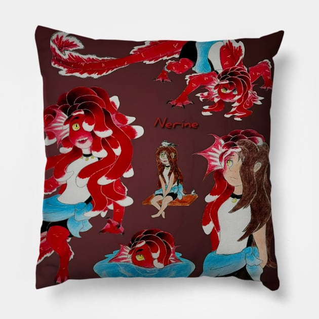 Nerine - Sea Monster Pillow by Lycoris ArtSpark