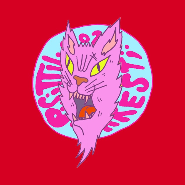 Stray Cat Logo face Pisittu Aresti - by Miskel Design by miskel