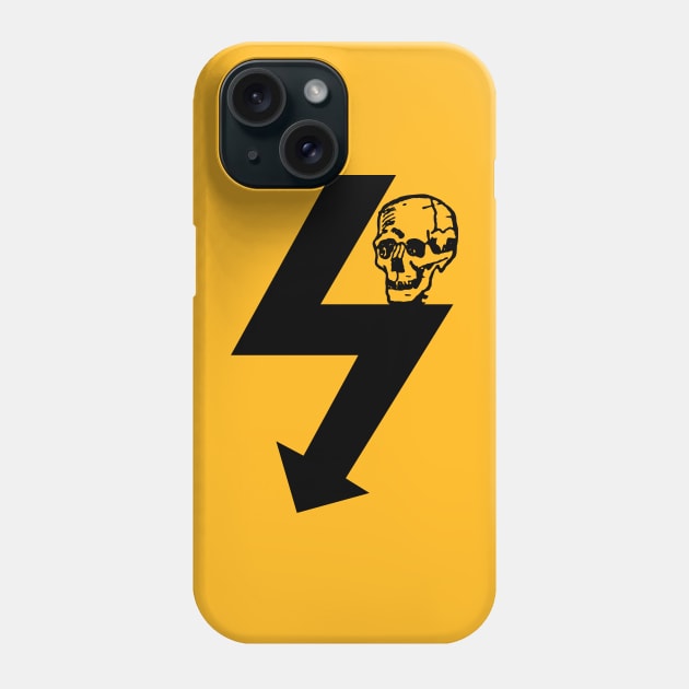 Electric Hazard Skull Sign Phone Case by BuzzBenson