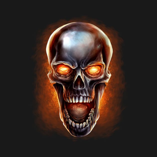 Metal Skull by FlylandDesigns