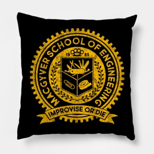 Retro - MacGyver School Of engineering Pillow