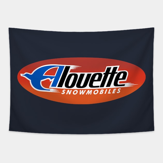 Alouette Snowmobiles Tapestry by Midcenturydave