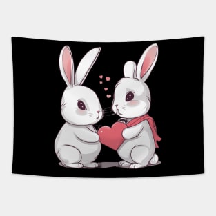 Valentine Bunny Tapestry