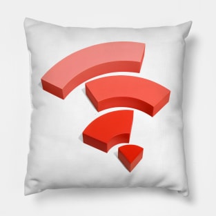 Wi-Fi Broken Signal Pillow