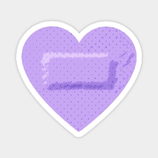 Heart Plaster Violet Magnet