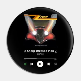 Stereo Music Player - Sharp Dressed Man Pin