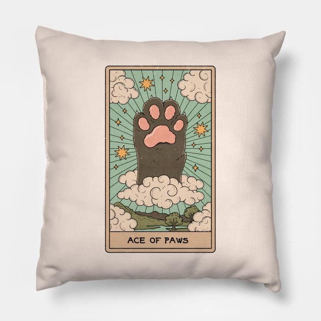 Ace of Paws Pillow by thiagocorrea