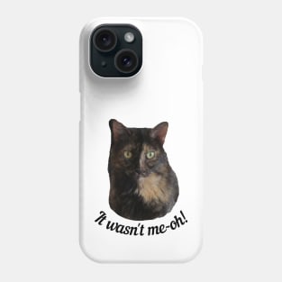 Tortoiseshell Cat Looking Guilty Phone Case