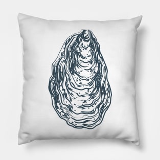 blue oyster Pillow