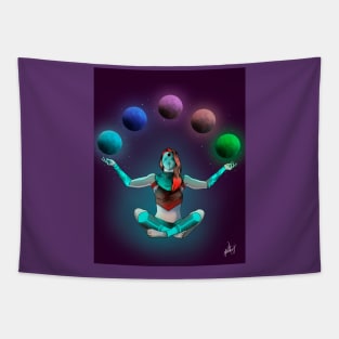 Mother of heavenly yoga Tapestry