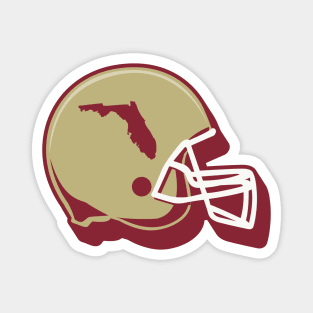 Florida State Outline Football Helmet Magnet