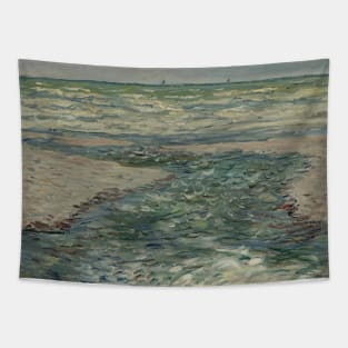 Pourville River, Low Tide by Claude Monet Tapestry