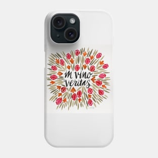 vino veritas red Phone Case