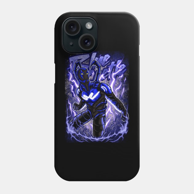 Blue Beetle Phone Case by Arthasena Illustration 