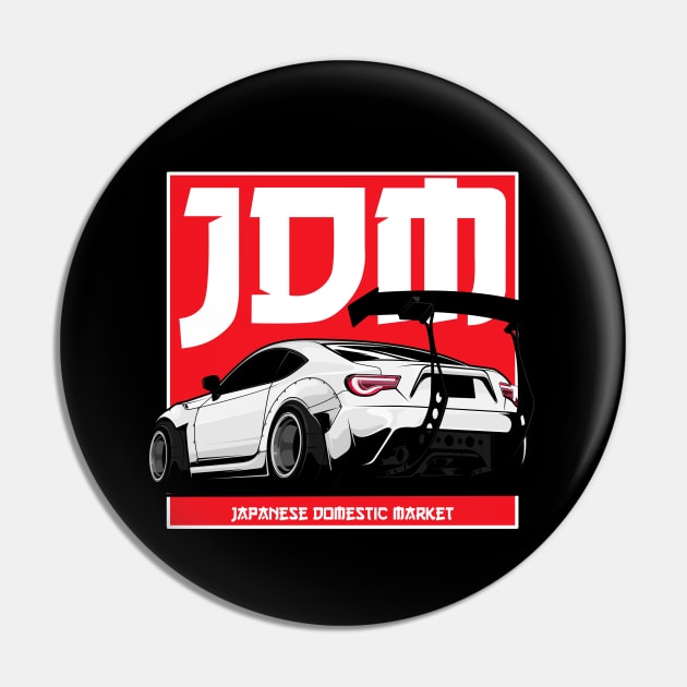 Rocket Bunny JDM Tuning & Drift Car GT 86 Fan Pin by Automotive Apparel & Accessoires