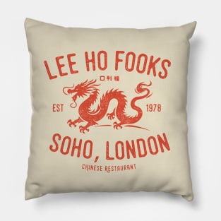 Lee Ho Fooks Vintage Chinese Restaurant Retro Design Pillow