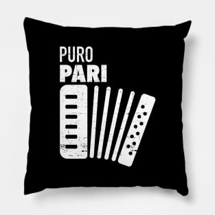 Puro Pari - Grunge design - white Pillow