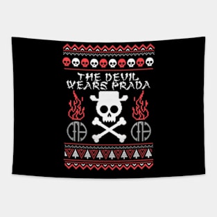 the devil wears winter edition Tapestry