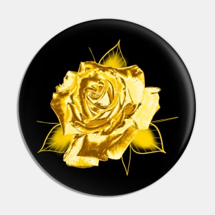 Gold Roses Pin