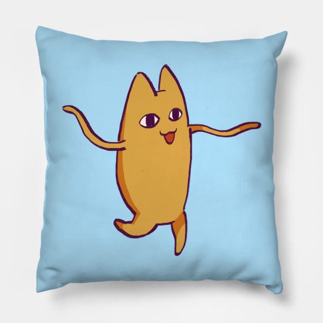 oh my gah meme cat / chiyo chan dad from the anime azumanga daioh Pillow by mudwizard