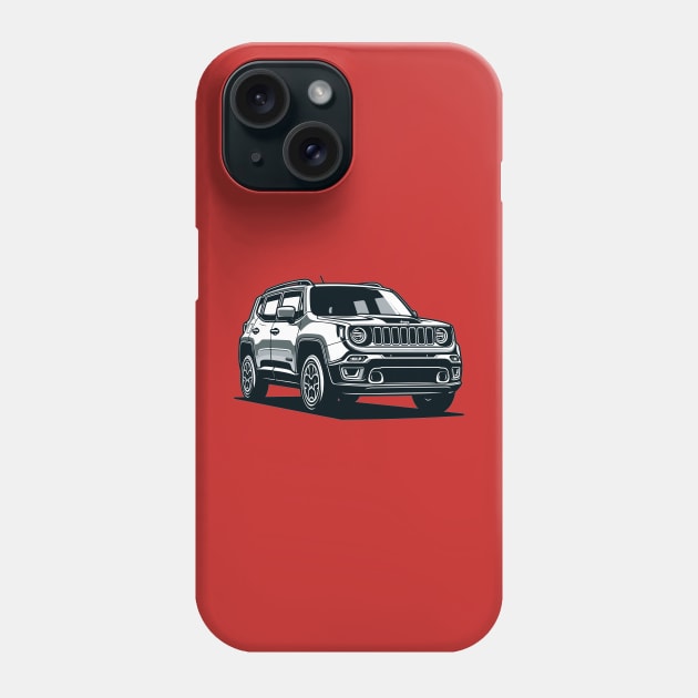 Jeep Renegade Phone Case by Vehicles-Art
